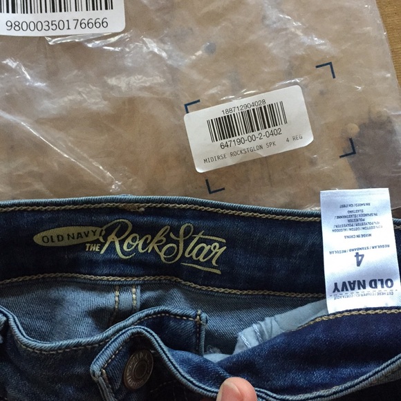 NWT OLD NAVY THE ROCKSTAR MID RISE SKINNY JEAN 4 - Picture 6 of 11